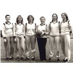 Nordbayerischer Meister 1988, v.l.: Inge Weber, Antje Heinisch, Evelyn Rennert, Gerti Wirsing, Heike Wiesinger, Monika Wiesinger